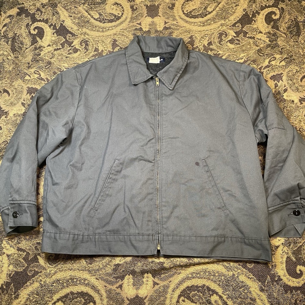 Dickies Eisenhower Jacket Mens Size 2XL Charcoal Gray Quilted Lined Work Coat